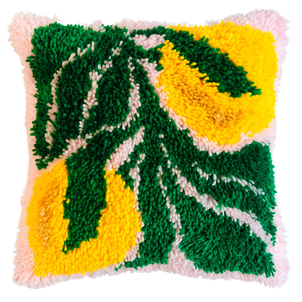 cutout image of abundance of lemons cushion