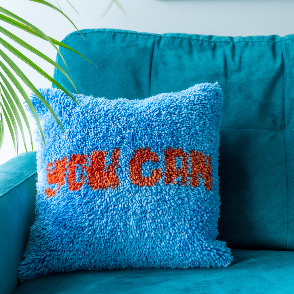 You can slogan cushion kit 